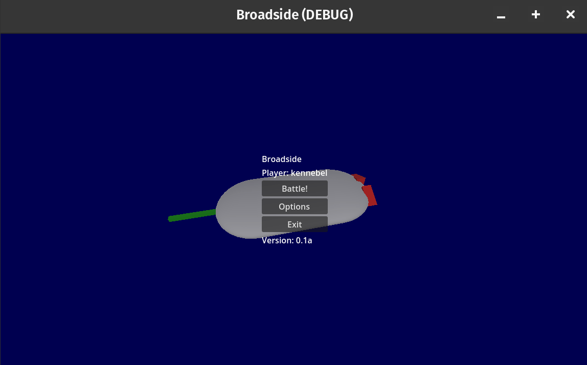 Broadside menu animation